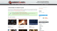 Desktop Screenshot of ambient-mixer.com