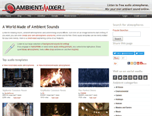 Tablet Screenshot of ambient-mixer.com