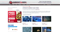 Desktop Screenshot of ambient-music.ambient-mixer.com