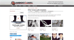 Desktop Screenshot of human-other.ambient-mixer.com