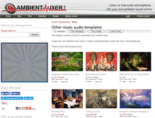 Tablet Screenshot of music-other.ambient-mixer.com