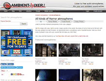 Tablet Screenshot of horror.ambient-mixer.com