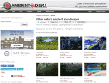 Tablet Screenshot of nature-other.ambient-mixer.com