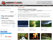 Tablet Screenshot of nature.ambient-mixer.com