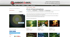 Desktop Screenshot of forest.ambient-mixer.com