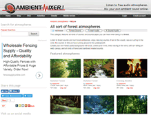 Tablet Screenshot of forest.ambient-mixer.com