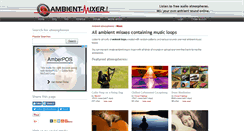 Desktop Screenshot of ambient-loops.ambient-mixer.com