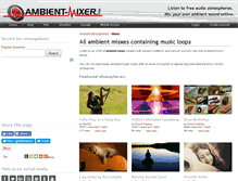 Tablet Screenshot of ambient-loops.ambient-mixer.com
