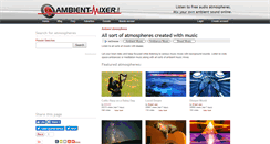 Desktop Screenshot of music.ambient-mixer.com