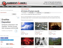 Tablet Screenshot of human.ambient-mixer.com